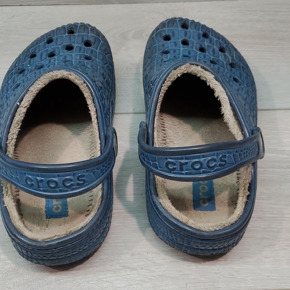 Crocs Women Comfort Crocskin Insulated lined Clogs Mule shoes sz 5 - Picture 5 of 11